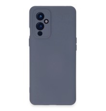 One Plus 9 Kılıf Nano içi Kadife Silikon - Gri