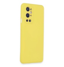 One Plus 9 Pro Kılıf Nano içi Kadife Silikon - Sarı