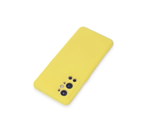 One Plus 9 Pro Kılıf Nano içi Kadife Silikon - Sarı