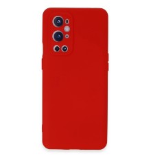 One Plus 9 Pro Kılıf Nano içi Kadife Silikon - Kırmızı