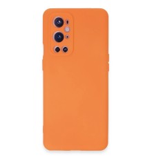 One Plus 9 Pro Kılıf Nano içi Kadife Silikon - Turuncu