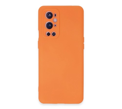 One Plus 9 Pro Kılıf Nano içi Kadife Silikon - Turuncu