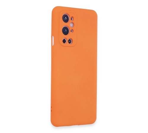 One Plus 9 Pro Kılıf Nano içi Kadife Silikon - Turuncu