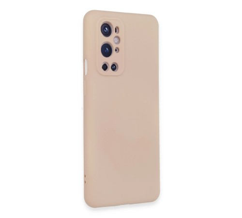 One Plus 9 Pro Kılıf Nano içi Kadife Silikon - Pudra
