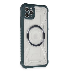 iPhone 11 Pro Max Kılıf Prag Magneticsafe Kapak - Koyu Yeşil