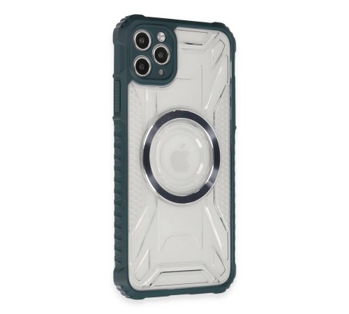 iPhone 11 Pro Max Kılıf Prag Magneticsafe Kapak - Koyu Yeşil iPhone 11 Pro Max Kılıf Prag Magneticsafe Kapak - Koyu Yeşil