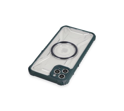 iPhone 11 Pro Max Kılıf Prag Magneticsafe Kapak - Koyu Yeşil iPhone 11 Pro Max Kılıf Prag Magneticsafe Kapak - Koyu Yeşil