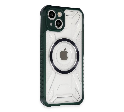iPhone 14 Kılıf Prag Magneticsafe Kapak - Koyu Yeşil iPhone 14 Kılıf Prag Magneticsafe Kapak - Koyu Yeşil