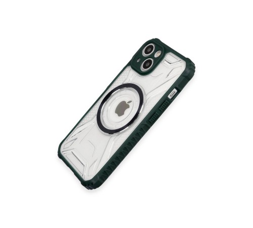 iPhone 14 Kılıf Prag Magneticsafe Kapak - Koyu Yeşil iPhone 14 Kılıf Prag Magneticsafe Kapak - Koyu Yeşil