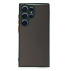 Samsung Galaxy S22 Ultra Kılıf Montreal Silikon Kapak - Yeşil