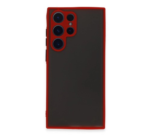 Samsung Galaxy S22 Ultra Kılıf Montreal Silikon Kapak - Kırmızı Samsung Galaxy S22 Ultra Kılıf Montreal Silikon Kapak - Kırmızı