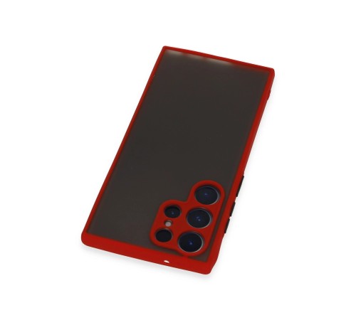 Samsung Galaxy S22 Ultra Kılıf Montreal Silikon Kapak - Kırmızı Samsung Galaxy S22 Ultra Kılıf Montreal Silikon Kapak - Kırmızı