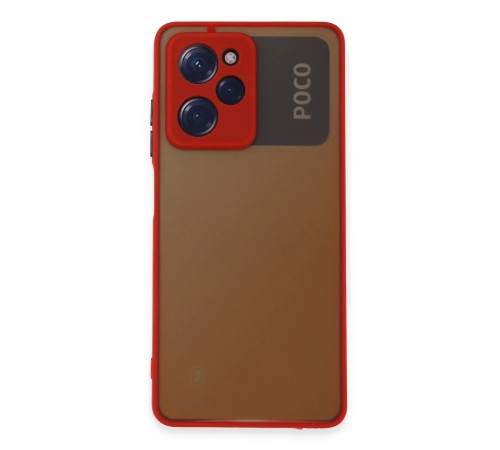 Xiaomi Poco X5 Pro 5G Kılıf Montreal Silikon Kapak - Kırmızı Xiaomi Poco X5 Pro 5G Kılıf Montreal Silikon Kapak - Kırmızı