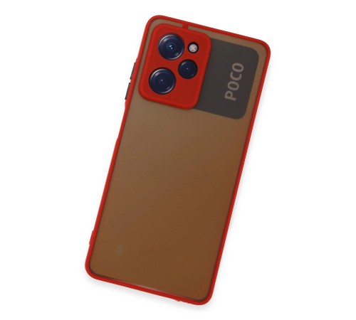 Xiaomi Poco X5 Pro 5G Kılıf Montreal Silikon Kapak - Kırmızı Xiaomi Poco X5 Pro 5G Kılıf Montreal Silikon Kapak - Kırmızı