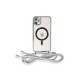 iPhone 11 Kılıf Divo Lazer Askılı Magsafe Kapak - Gümüş