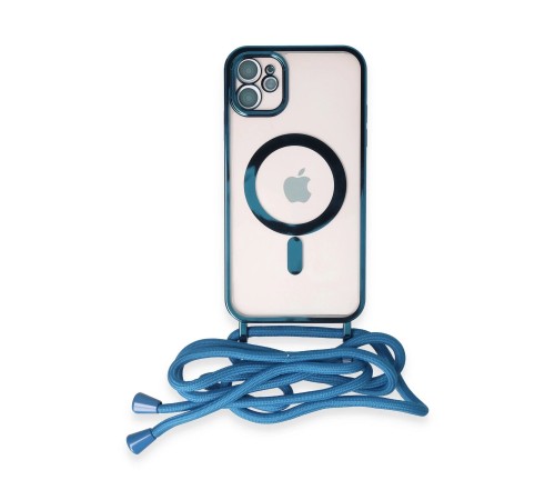 iPhone 11 Kılıf Divo Lazer Askılı Magsafe Kapak - Sierra Blue iPhone 11 Kılıf Divo Lazer Askılı Magsafe Kapak - Sierra Blue