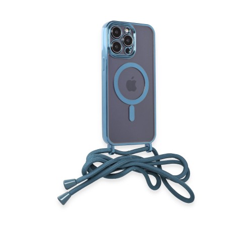 iPhone 13 Pro Max Kılıf Divo Lazer Askılı Magsafe Kapak - Sierra Blue iPhone 13 Pro Max Kılıf Divo Lazer Askılı Magsafe Kapak - Sierra Blue