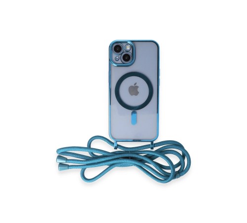 iPhone 14 Kılıf Divo Lazer Askılı Magsafe Kapak - Sierra Blue iPhone 14 Kılıf Divo Lazer Askılı Magsafe Kapak - Sierra Blue