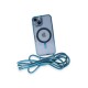 iPhone 14 Kılıf Divo Lazer Askılı Magsafe Kapak - Sierra Blue