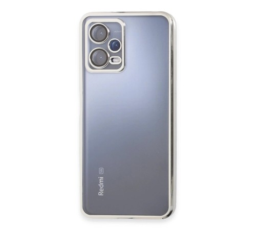 Xiaomi Redmi Note 12 Pro 5G Kılıf Lensli Silikon - Gümüş