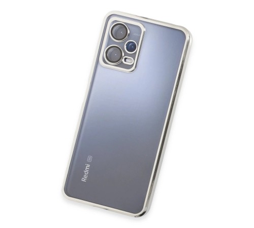 Xiaomi Redmi Note 12 Pro 5G Kılıf Lensli Silikon - Gümüş