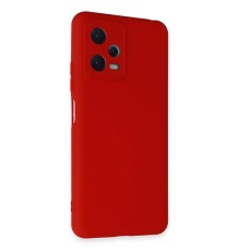 Xiaomi Redmi Note 12 5G Kılıf Nano içi Kadife Silikon - Kırmızı