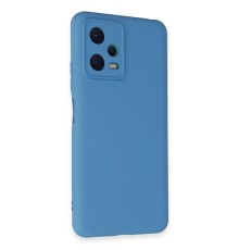 Xiaomi Redmi Note 12 5G Kılıf Nano içi Kadife Silikon - Mavi