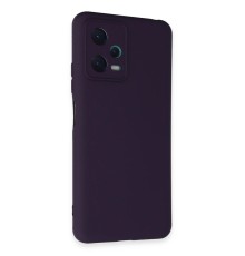 Xiaomi Redmi Note 12 5G Kılıf Nano içi Kadife Silikon - Mor