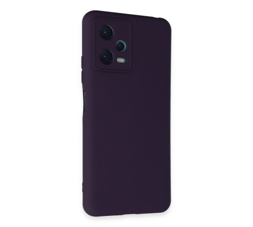Xiaomi Redmi Note 12 5G Kılıf Nano içi Kadife Silikon - Mor Xiaomi Redmi Note 12 5G Kılıf Nano içi Kadife Silikon - Mor