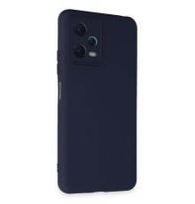 Xiaomi Redmi Note 12 5G Kılıf Nano içi Kadife Silikon - Lacivert