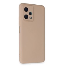 Xiaomi Redmi Note 12 5G Kılıf Nano içi Kadife Silikon - Pudra