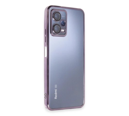 Xiaomi Redmi Note 12 5G Kılıf Lensli Silikon - Mor Xiaomi Redmi Note 12 5G Kılıf Lensli Silikon - Mor