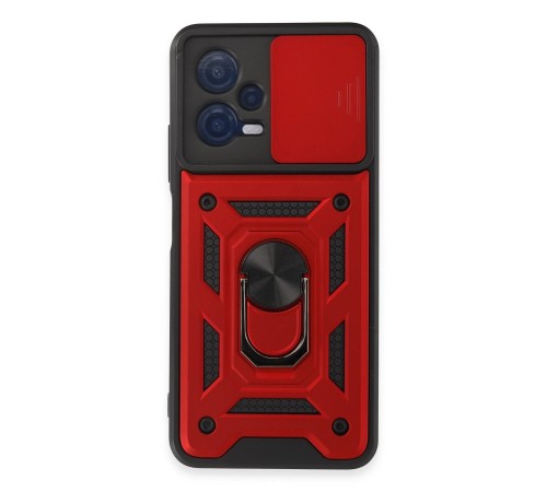 Xiaomi Redmi Note 12 5G Kılıf Pars Lens Yüzüklü Silikon - Kırmızı Xiaomi Redmi Note 12 5G Kılıf Pars Lens Yüzüklü Silikon - Kırmızı