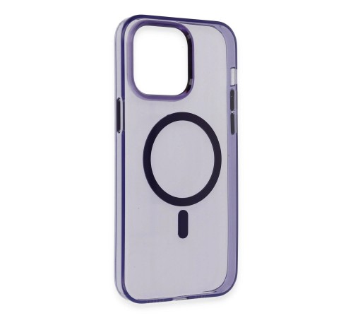 iPhone 14 Pro Max Kılıf Tron Şeffaf Magsafe Kapak - Derin Mor iPhone 14 Pro Max Kılıf Tron Şeffaf Magsafe Kapak - Derin Mor