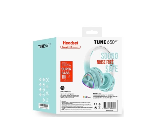 Karler Bass Tune 650 BT RGB Kablosuz Kafaüstü Kulaklık - Yeşil Karler Bass Tune 650 BT RGB Kablosuz Kafaüstü Kulaklık - Yeşil
