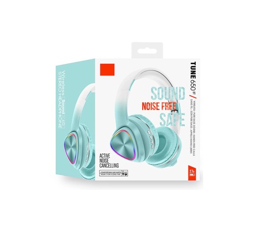 Karler Bass Tune 650 BT RGB Kablosuz Kafaüstü Kulaklık - Yeşil Karler Bass Tune 650 BT RGB Kablosuz Kafaüstü Kulaklık - Yeşil