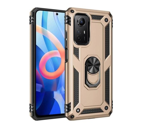 Xiaomi Redmi Note 12S Kılıf Sofya Yüzüklü Silikon Kapak - Gold Xiaomi Redmi Note 12S Kılıf Sofya Yüzüklü Silikon Kapak - Gold