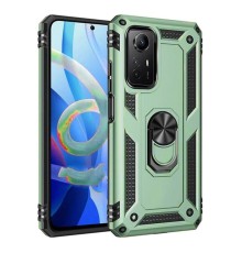 Xiaomi Redmi Note 12S Kılıf Sofya Yüzüklü Silikon Kapak - Yeşil