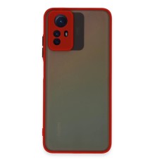 Xiaomi Redmi Note 12S Kılıf Montreal Silikon Kapak - Kırmızı