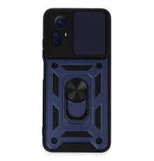 Xiaomi Redmi Note 12S Kılıf Pars Lens Yüzüklü Silikon - Lacivert
