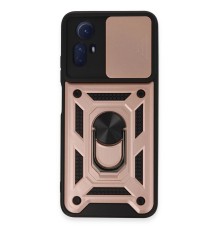 Xiaomi Redmi Note 12S Kılıf Pars Lens Yüzüklü Silikon - Rose Gold