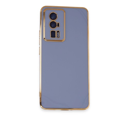 Xiaomi Poco F5 Pro Kılıf Volet Silikon - Mavi Xiaomi Poco F5 Pro Kılıf Volet Silikon - Mavi