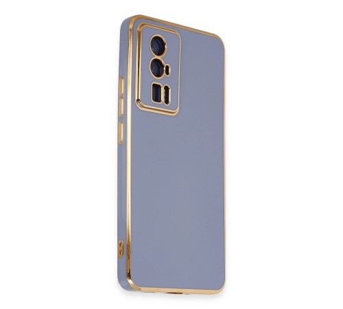 Xiaomi Poco F5 Pro Kılıf Volet Silikon - Mavi Xiaomi Poco F5 Pro Kılıf Volet Silikon - Mavi