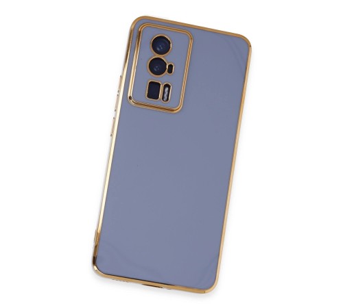 Xiaomi Poco F5 Pro Kılıf Volet Silikon - Mavi Xiaomi Poco F5 Pro Kılıf Volet Silikon - Mavi