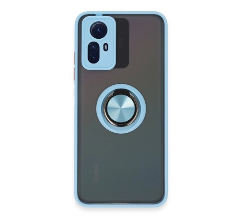 Xiaomi Redmi Note 12S Kılıf Montreal Yüzüklü Silikon Kapak - Buz Mavi Xiaomi Redmi Note 12S Kılıf Montreal Yüzüklü Silikon Kapak - Buz Mavi