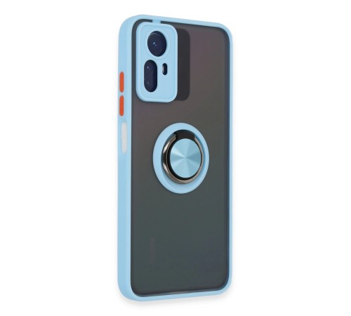 Xiaomi Redmi Note 12S Kılıf Montreal Yüzüklü Silikon Kapak - Buz Mavi Xiaomi Redmi Note 12S Kılıf Montreal Yüzüklü Silikon Kapak - Buz Mavi