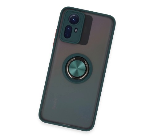 Xiaomi Redmi Note 12S Kılıf Montreal Yüzüklü Silikon Kapak - Yeşil Xiaomi Redmi Note 12S Kılıf Montreal Yüzüklü Silikon Kapak - Yeşil