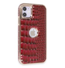 iPhone 11 Kılıf Snake Kapak - Bordo