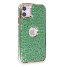 iPhone 11 Kılıf Snake Kapak - Koyu Yeşil