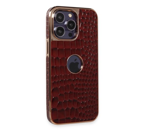 iPhone 13 Pro Max Kılıf Snake Kapak - Bordo iPhone 13 Pro Max Kılıf Snake Kapak - Bordo